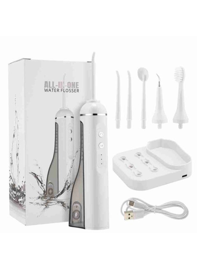 BlueFire Portable Water Flosser & Sonic Toothbrush Combo – Rechargeable Oral Irrigator with 4 Nozzles, 3 Cleaning Modes, IPX7 Waterproof, 200ml Tank, USB-C Fast Charging, 30-Day Battery Life – Travel & Home Dental Care Kit for Tartar Removal, Gum Massage, Braces & Implants - Image 1